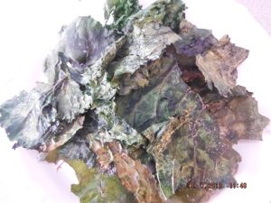 Kale Chips - Plated and Ready to Eat