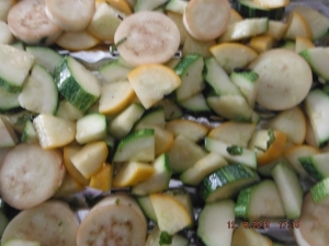BBQ egglant & zucchini